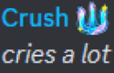 :crushcriesalot: