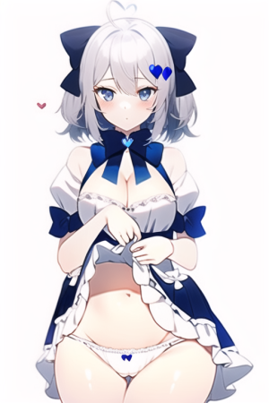 1girl, facing viewer, blue eyes, [grey eyes], white hair, medium hair, hair bow, s-904332640 (1).png